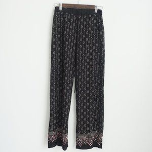 Black Tie waist Palazzo Pants Size Small